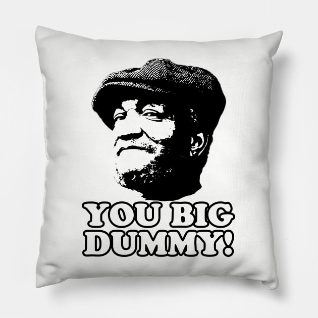 You Big Dummy, Black, Fred Sandford, Sandford and Son Pillow by UrbanLifeApparel
