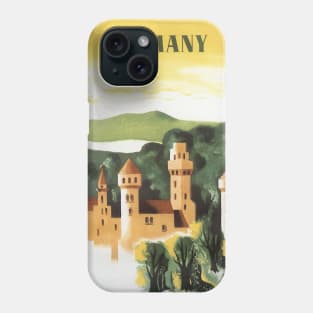 Vintage Travel Poster, German Castle Phone Case