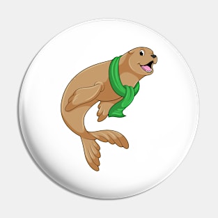 Seal with Scarf Pin