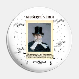 Portrait of Giuseppe Verdi Pin