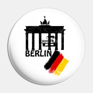 berlin, germany flag, trabant Pin