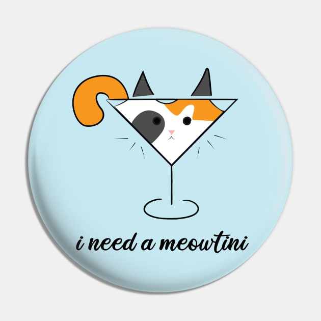 I need a Meowtini Calico Cat Pin by bettyjane88