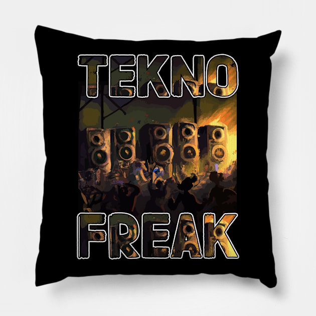 Tekkno DJ Tekno Freak Pillow by T-Shirt Dealer