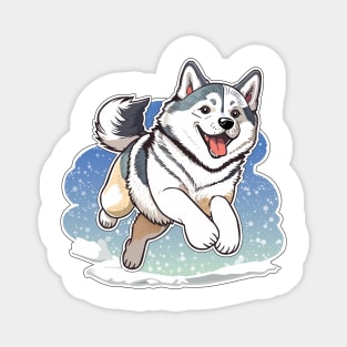 Siberian Husky Sticker Magnet