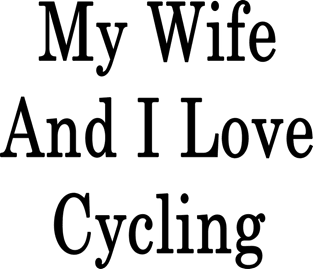 My Wife And I Love Cycling Magnet