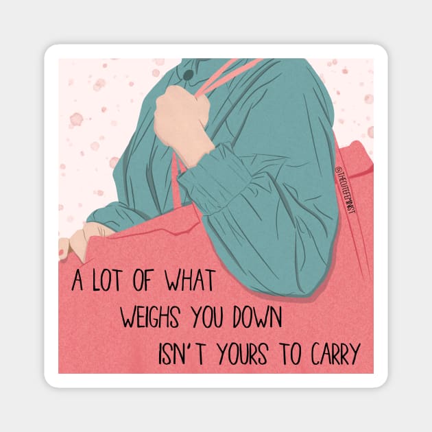 NOT YOURS TO CARRY Magnet by The Cute Feminist