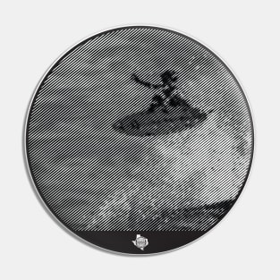 Texas Style Lone Surfer Pin