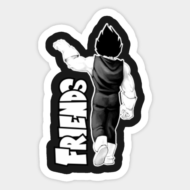 Couple Best Friends Vegeta Dragon Ball Z Sticker Teepublic