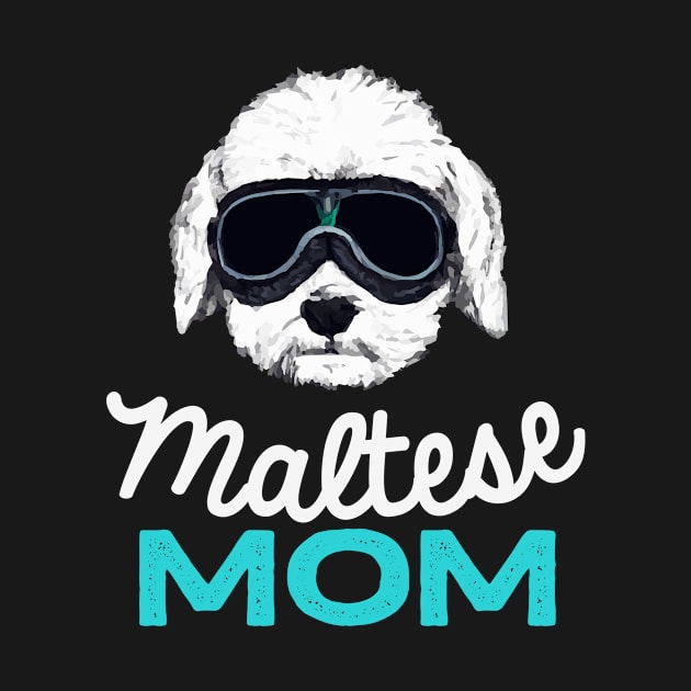 Maltese Mom Vintage Dog Owner Retro Dog Mother by BetterManufaktur