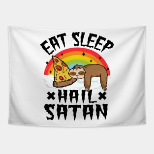 Eat Sleep Hail Satan Funny Death Metal Tapestry