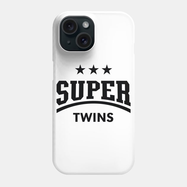 Super Twins (Black) Phone Case by MrFaulbaum