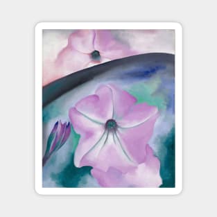 High Resolution Petunias No. 2 by Georgia O'Keeffe Magnet