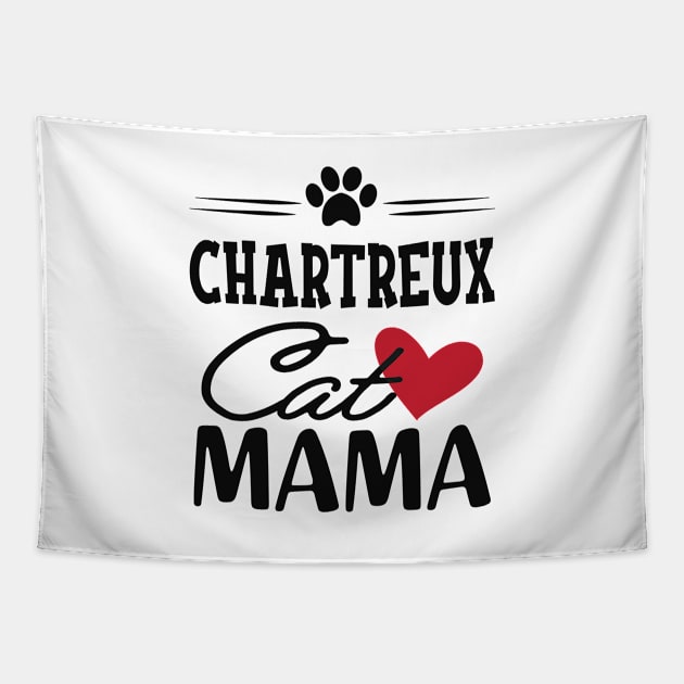 Chartreux Cat Mama Tapestry by KC Happy Shop