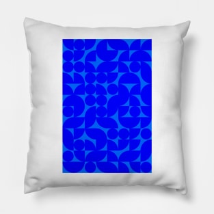 Men Bluish Geometric Pattern - Shapes #7 Pillow