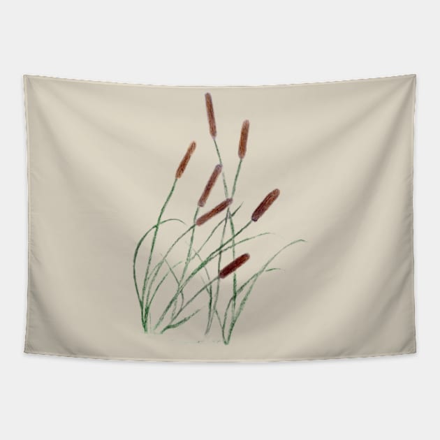 cattails Tapestry by Art is Sandy