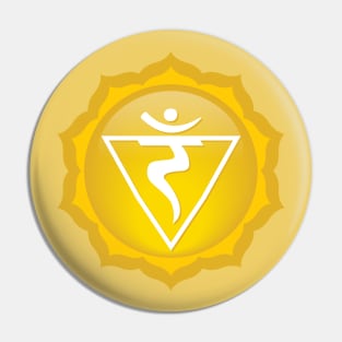 Solar Plexus: Manipura Chakra Symbol - 08 Pin