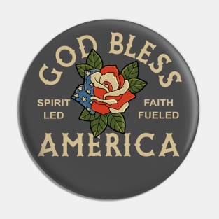 Christian Apparel Clothing Gifts - God Bless America Pin