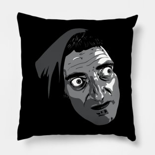 Marty Feldman greyscale Pillow