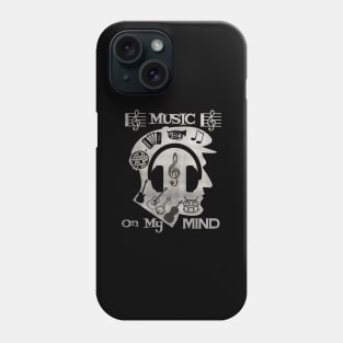 Music on my mind T Shirt for Music Lover Phone Case