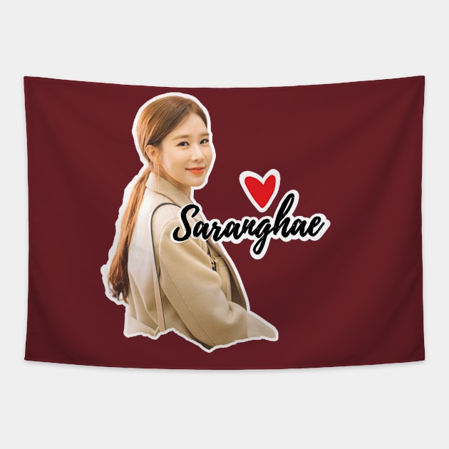 Yoo In Na - 유인나 saranghae korean actress Tapestry by Bellarulox