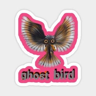 ghost bird art design Magnet