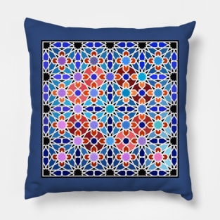 Zellige Islamic Geometry Pillow