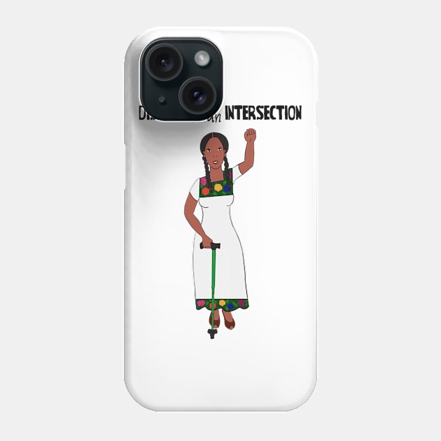 Disability Is An Intersection Cane Phone Case by Dissent Clothing