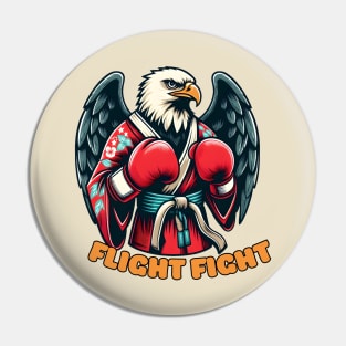 Kickboxing eagle Pin