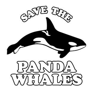 Save The Panda Whales Magnet