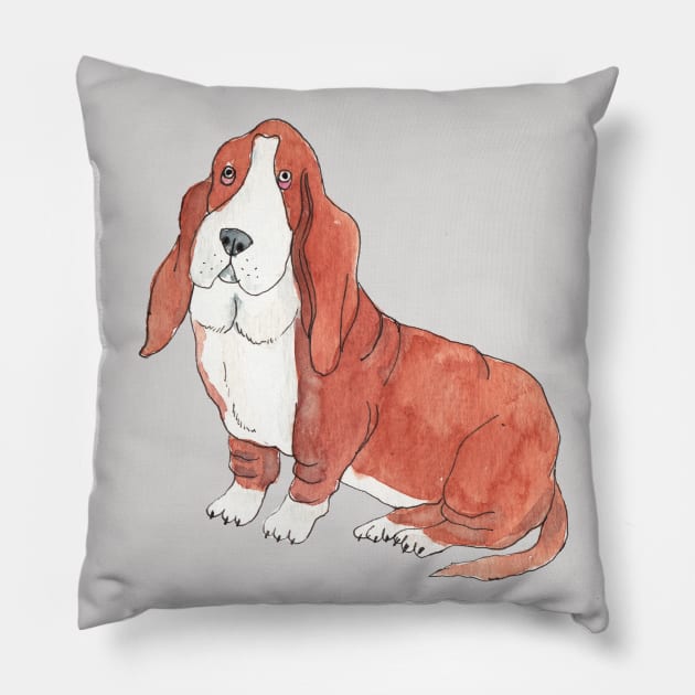 Basset hound Fun Pillow by doggyshop