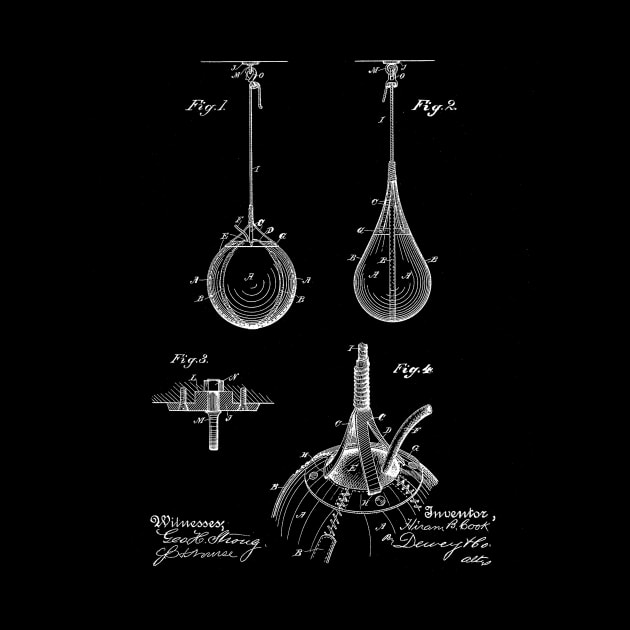 Striking Bag Vintage Patent Drawing by TheYoungDesigns