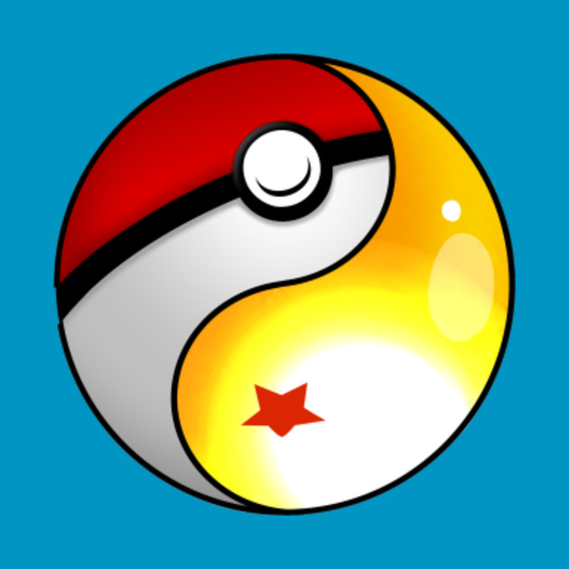 poke dragon ball yin yang pokemon t shirt teepublic