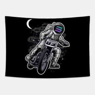 Astronaut Motorbike Solana Coin To The Moon Crypto Token Cryptocurrency Wallet Birthday Gift For Men Women Kids Tapestry