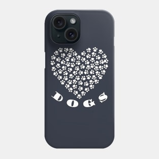 Heart Puppy Dog Lover Paw Prints Phone Case