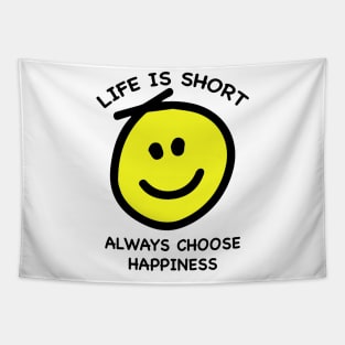Choose Happiness Tapestry