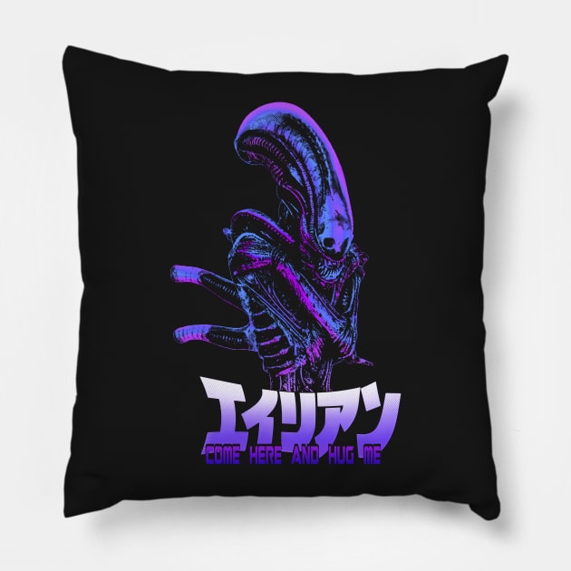 Come here and hug me - Text Variant 1 Pillow by outlawalien