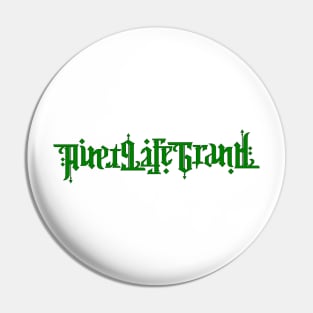 Widespread Panic "Ain't Life Grand" Ambigram in green Pin