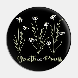 Boho Floral Growth in process Pin