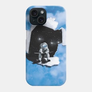 Astronaut paperhole Phone Case