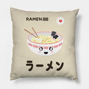 Kawaii bowl of ramen Pillow