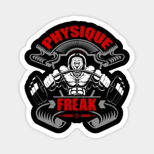 Physique Freak | Motivational & Inspirational | Gift or Present for Gym Lovers Magnet