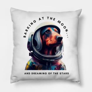 Barking at the moon... Pillow