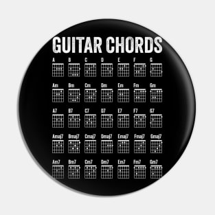 Guitar Chords Poster - Six String Pin