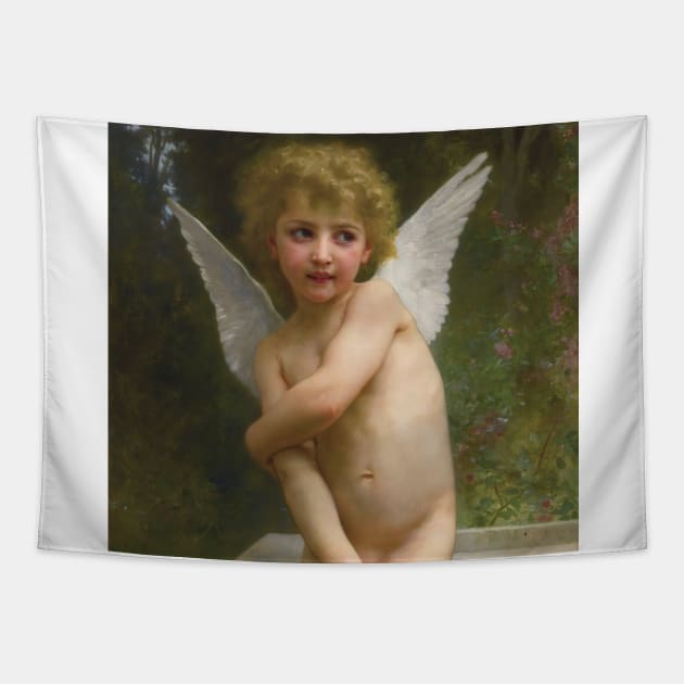 L'amour Pique by William-Adolphe Bouguereau Tapestry by Classic Art Stall