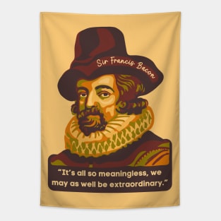 Sir Francis Bacon Portrait and Quote Tapestry