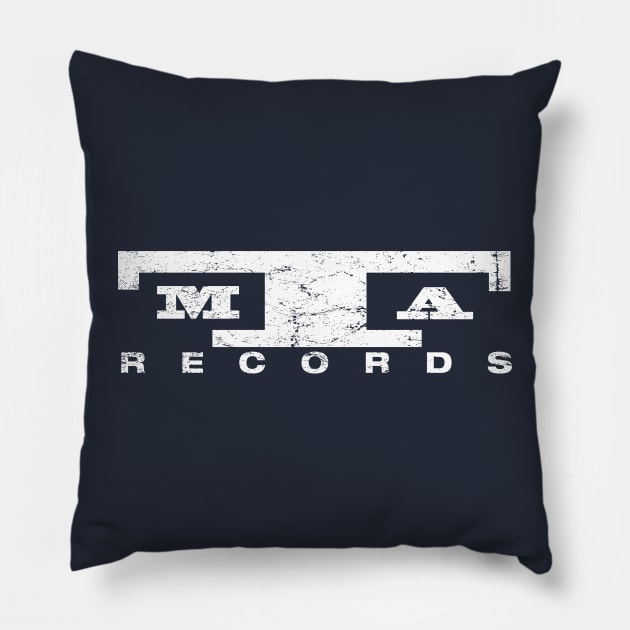 MTA Records Pillow by MindsparkCreative