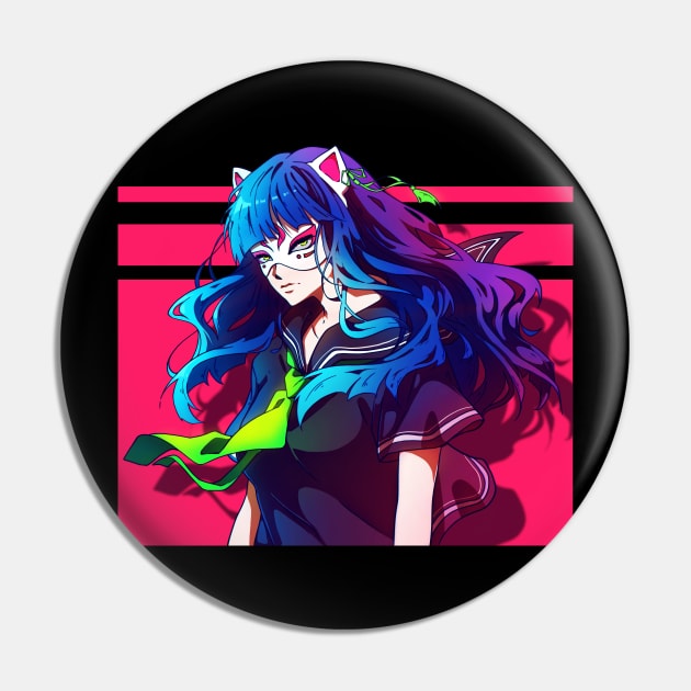 The anime girl in a cat mask Pin by AnGo