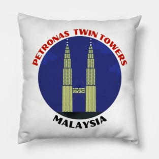 Malaysia's Petronas Twin Towers Pillow