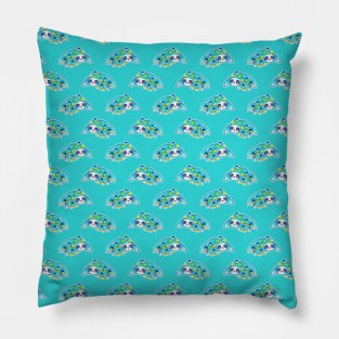 Blueberry Sloth Pattern Pillow