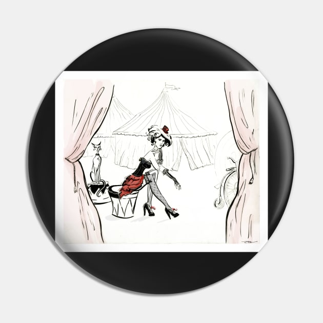 Fashion Circus Illustration Pin by IrenesGoodies